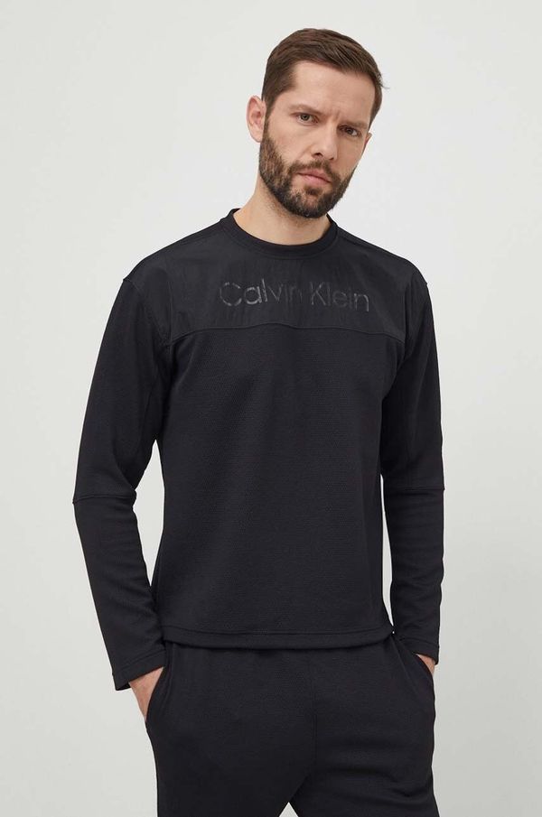 Calvin Klein Performance Dukserica za trening Calvin Klein Performance boja: crna, s tiskom