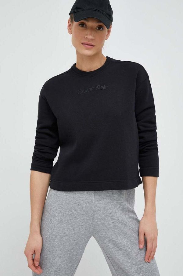 Calvin Klein Performance Dukserica za trening Calvin Klein Performance Essentials boja: crna, glatka
