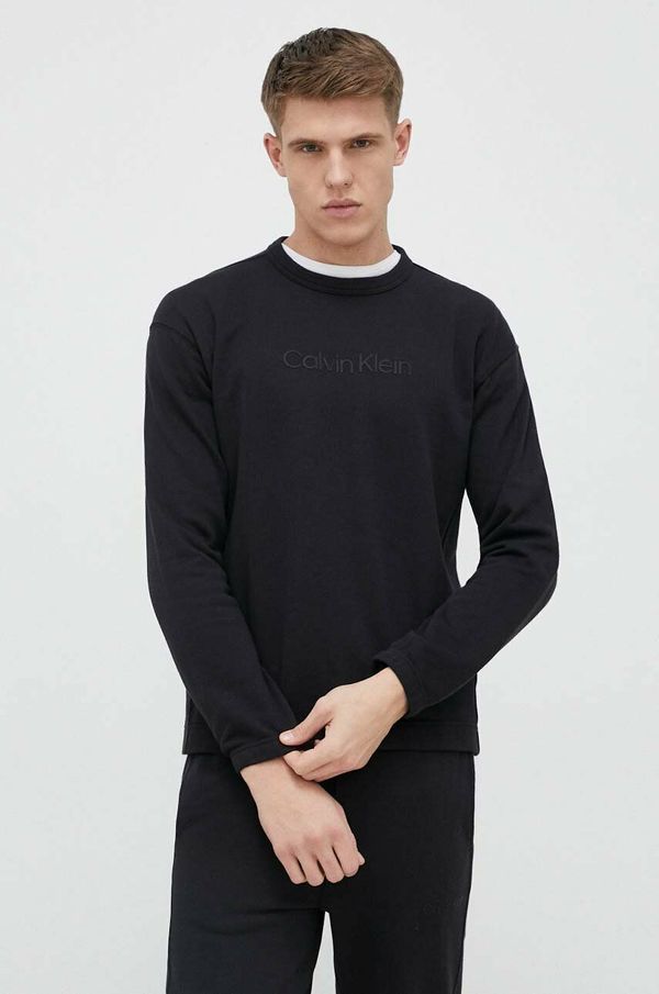 Calvin Klein Performance Dukserica za trening Calvin Klein Performance Essentials boja: crna, s tiskom