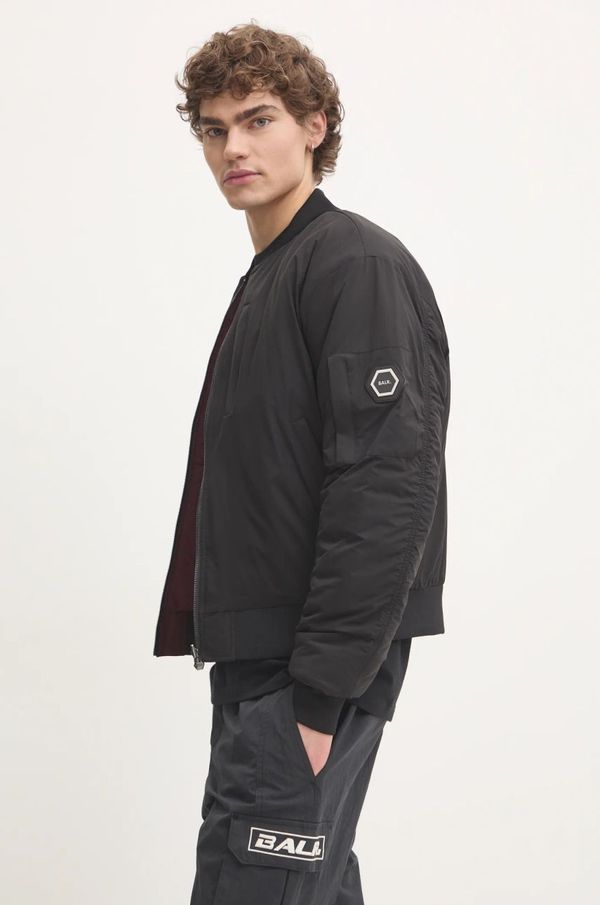 BALR. Dvostrana bomber jakna BALR. The Club za muškarce, boja: crna, za zimu, oversize, B1381 1019