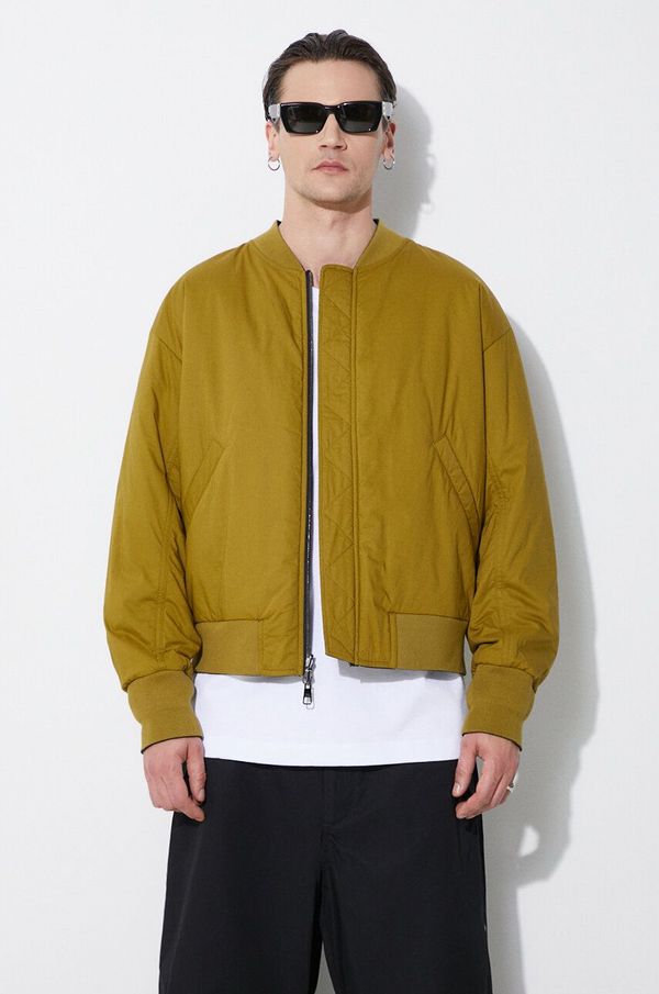 Neil Barrett Dvostrana bomber jakna Neil Barrett Reversible With Pocket Insert Bomber za muškarce, boja: crna, za prijelazno razdoblje, MY11096A-Y042-754N
