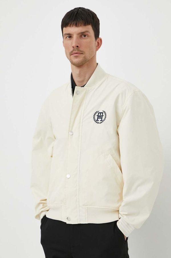Tommy Hilfiger Dvostrana bomber jakna Tommy Hilfiger za muškarce, boja: bež, za prijelazno razdoblje