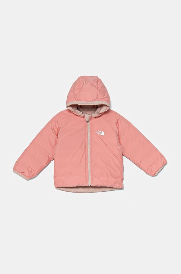 The North Face Dvostrana dječja jakna The North Face BABREVERSIBLE PERRITO HOODED JACKET boja: ružičasta, NF0A88W3LK61