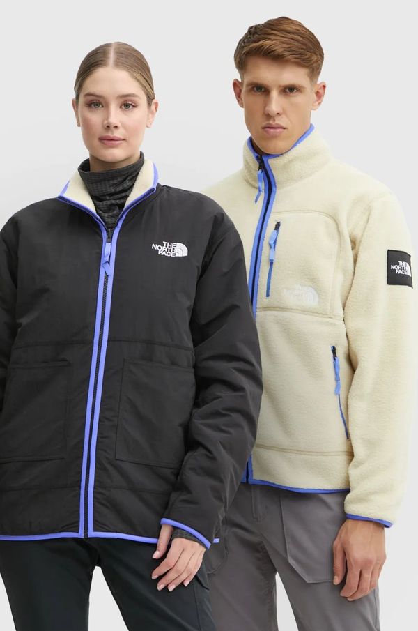 The North Face Dvostrana jakna The North Face TNF x Yinka Ilori boja: bež, za prijelazno razdoblje, NF0A89GK4D51