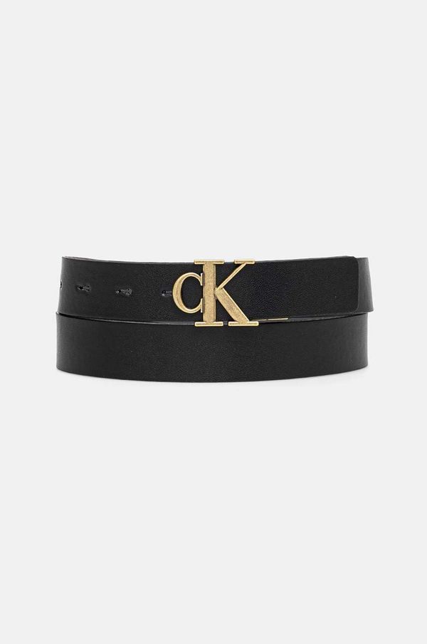 Calvin Klein Jeans Dvostrani kožni remen Calvin Klein Jeans za žene, boja: crna, K60K612288