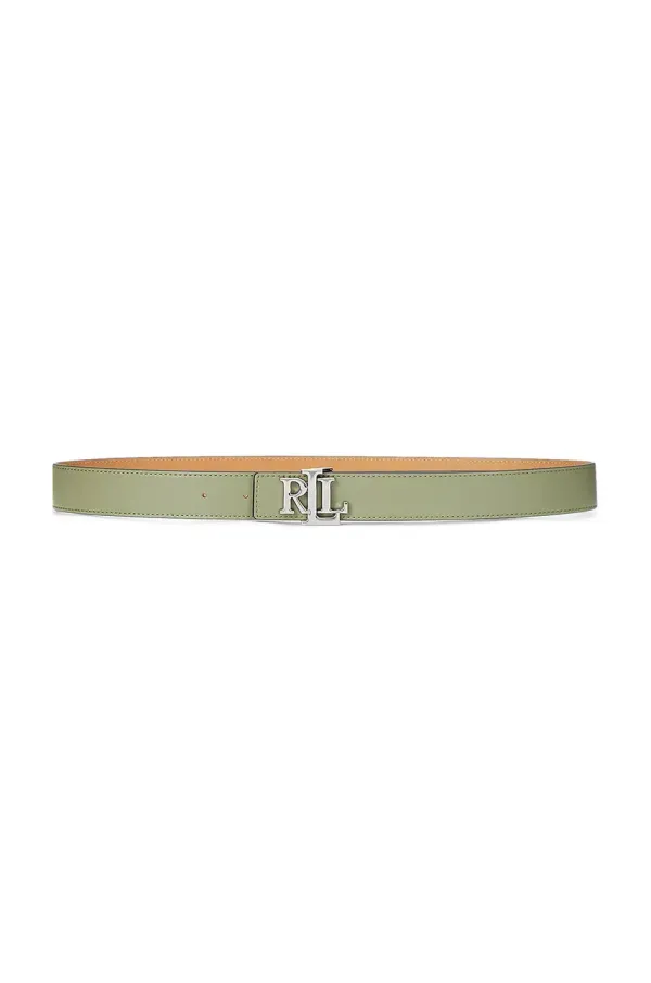 Lauren Ralph Lauren Dvostrani kožni remen Lauren Ralph Lauren boja: zelena, 412908984