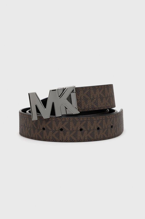 Michael Kors Dvostrani kožni remen Michael Kors za muškarce, boja: crna