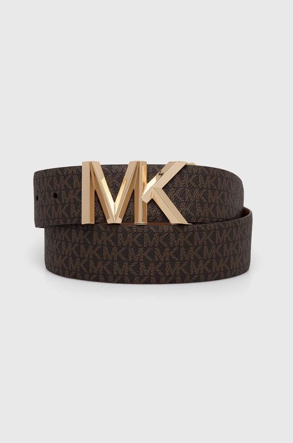 MICHAEL Michael Kors Dvostrani kožni remen MICHAEL Michael Kors za žene, boja: smeđa