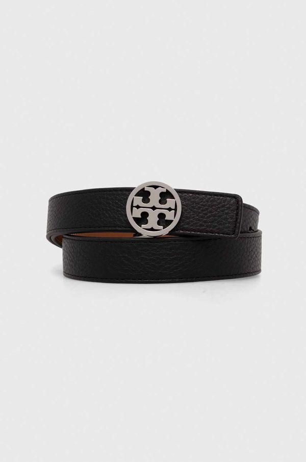 Tory Burch Dvostrani kožni remen Tory Burch 1" Miller Reversible za žene, boja: crna, 138935.002