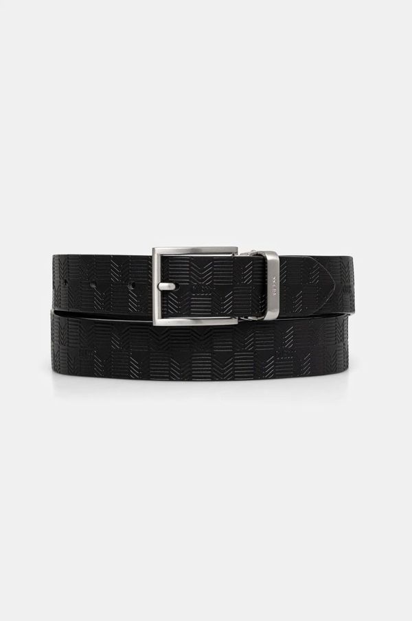 Guess Dvostrani remen Guess BUCAREST za muškarce, boja: crna, BMBUDE P5135