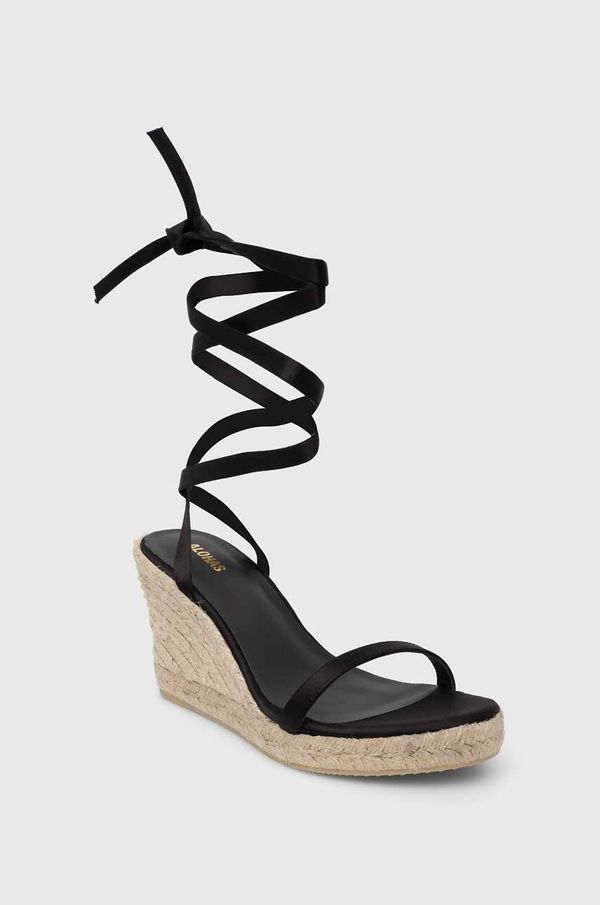 Alohas Espadrile Alohas Willa za žene, boja: crna, klin peta, S100294.01