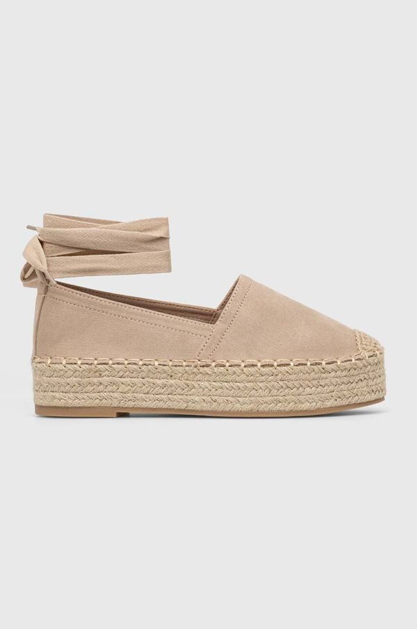 Answear Lab Espadrile Answear Lab boja: bež, s platformom