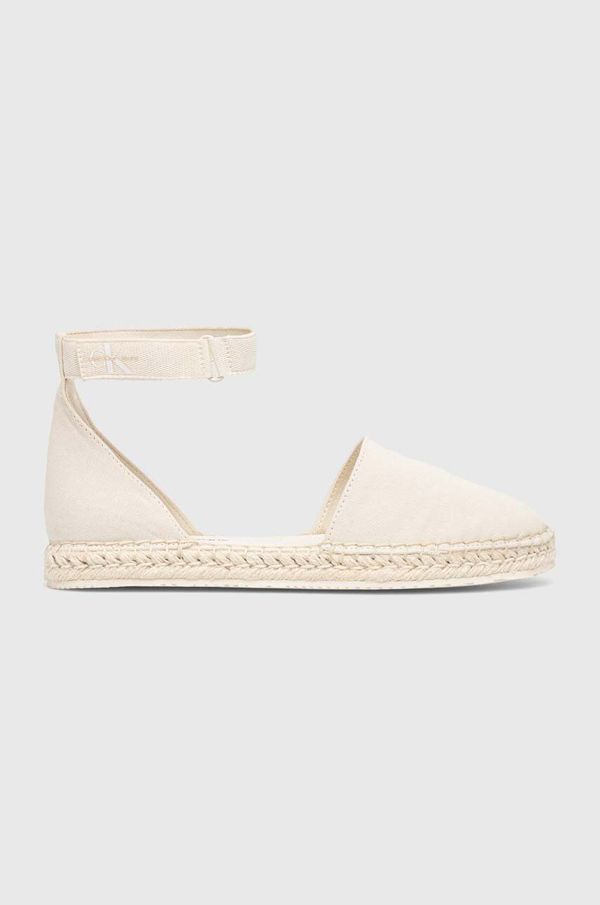 Calvin Klein Jeans Espadrile Calvin Klein Jeans ANKLE ESPADRILLE boja: bež, YW0YW01027
