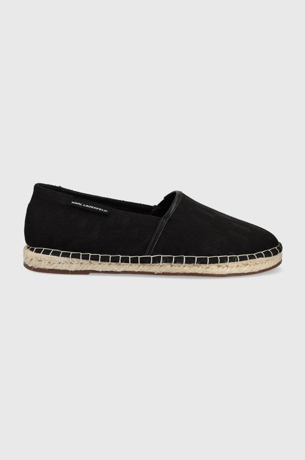 Karl Lagerfeld Espadrile Karl Lagerfeld Kamino boja: crna