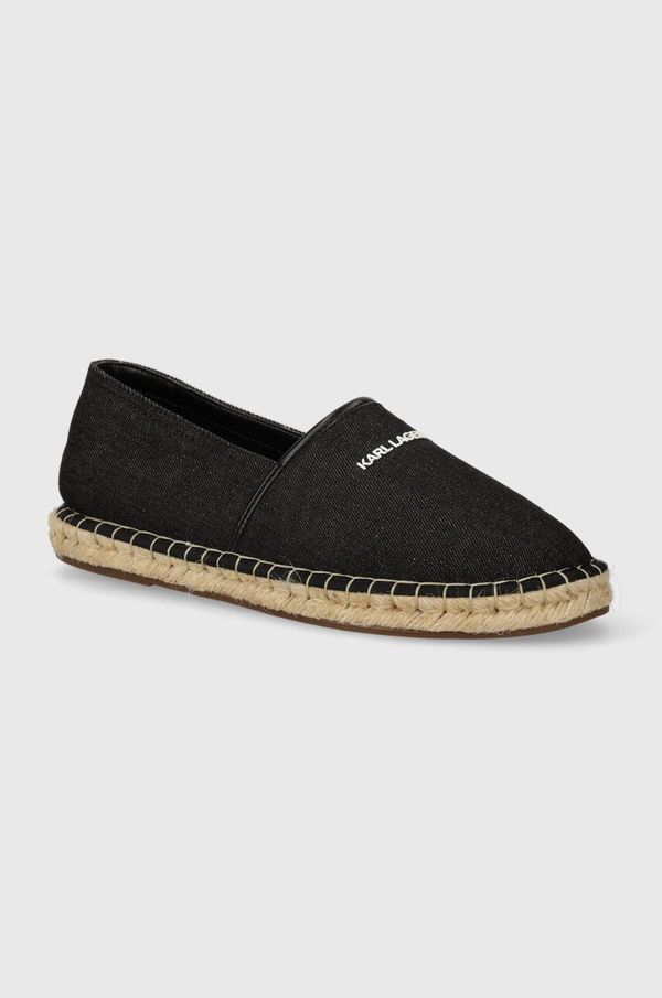 Karl Lagerfeld Espadrile Karl Lagerfeld KAMINO boja: crna, KL70104
