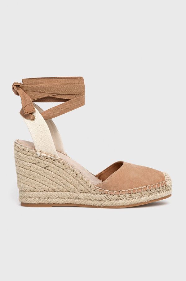 Aldo Espadrile od brušene kože Aldo Efemina boja: smeđa, klin peta