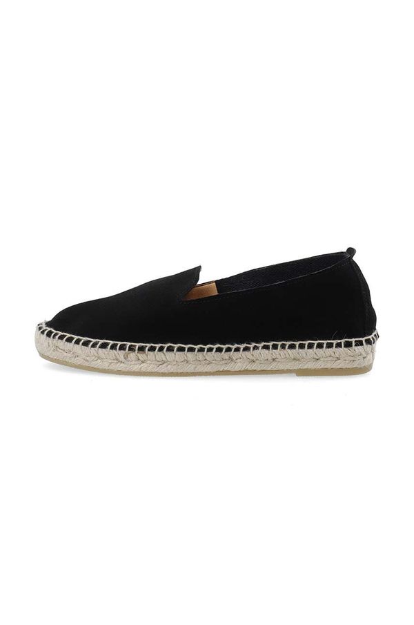 Bianco Espadrile od brušene kože Bianco BIAMAYA boja: crna, 11250398