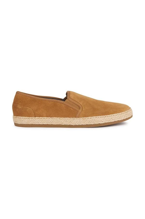 Geox Espadrile od brušene kože Geox U PANTELLERIA boja: smeđa, U25DWA 00022 C6018