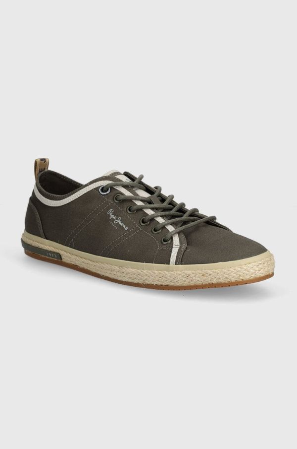 Pepe Jeans Espadrile Pepe Jeans PMS10321 boja: zelena, SAMOA SMART