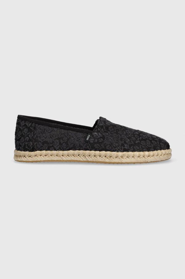 Toms Espadrile Toms Alpargata Rope boja: crna, 10019818