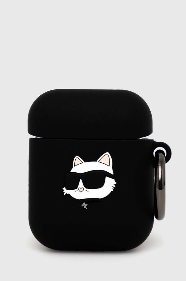 Karl Lagerfeld Etui za airpods Karl Lagerfeld airpods 1/2 cover boja: crna