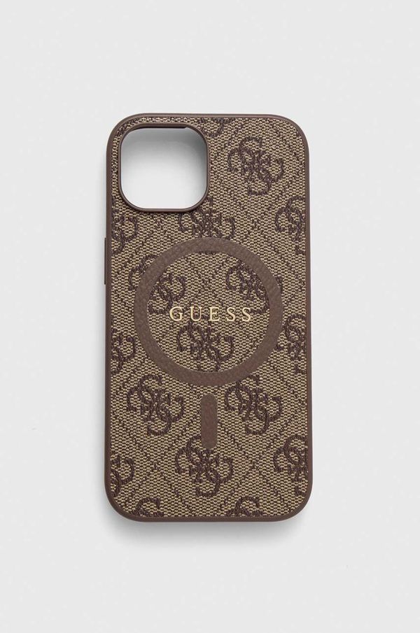 Guess Etui za telefon Guess iPhone 15 / 14 / 13 6,1" boja: smeđa