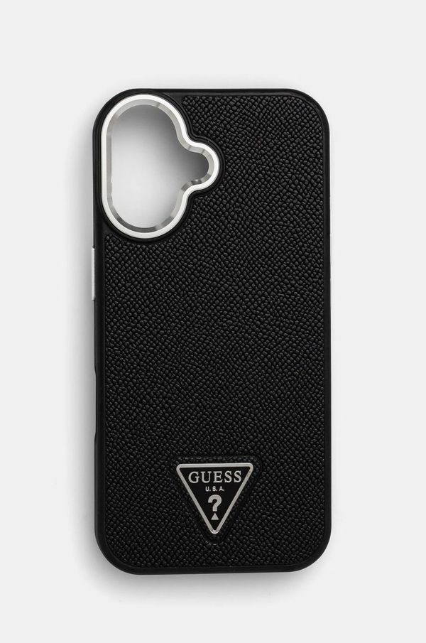 Guess Etui za telefon Guess iPhone 16 6.1 boja: crna, GUHMP16SPGTSPSK