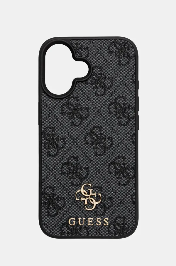 Guess Etui za telefon Guess iPhone 16 6.1 boja: siva, GUHMP16SP4SM4MK