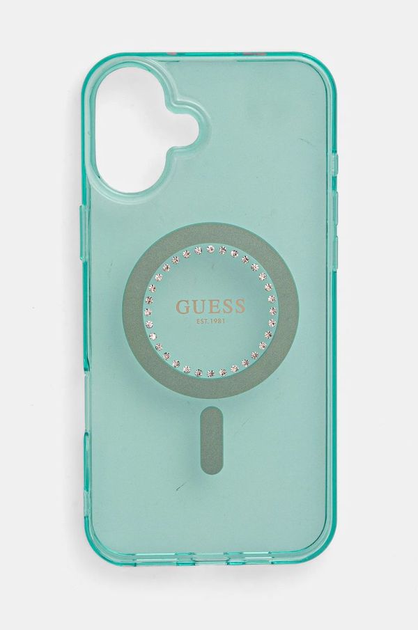 Guess Etui za telefon Guess iPhone 16 Plus 6.7 boja: tirkizna, GUHMP16MPFTDTEN