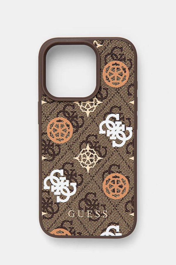 Guess Etui za telefon Guess iPhone 16 Pro 6.3 boja: smeđa, GUHMP16LP4PWPW