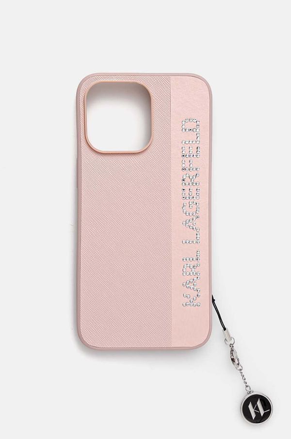 Karl Lagerfeld Etui za telefon Karl Lagerfeld iPhone 15 Pro Max 6.7 boja: ružičasta, KLHCP15XPSAKDGCP