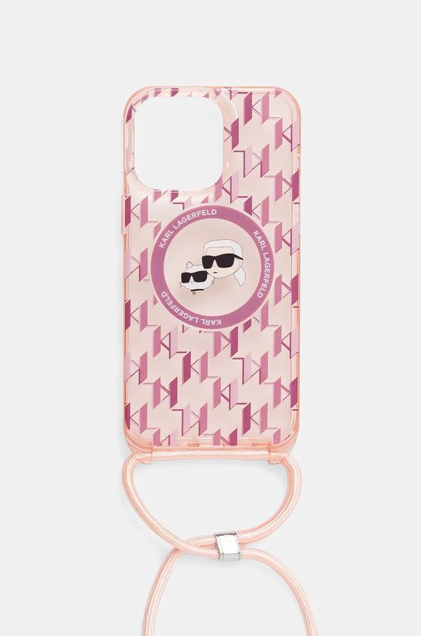 Karl Lagerfeld Etui za telefon Karl Lagerfeld iPhone 15 Pro Max 6.7" boja: ružičasta, KLHMP15XHCKCKLCP