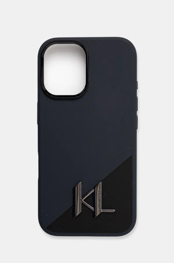 Karl Lagerfeld Etui za telefon Karl Lagerfeld iPhone 16 6.1 boja: crna, KLHMP16SSCMKMPCK