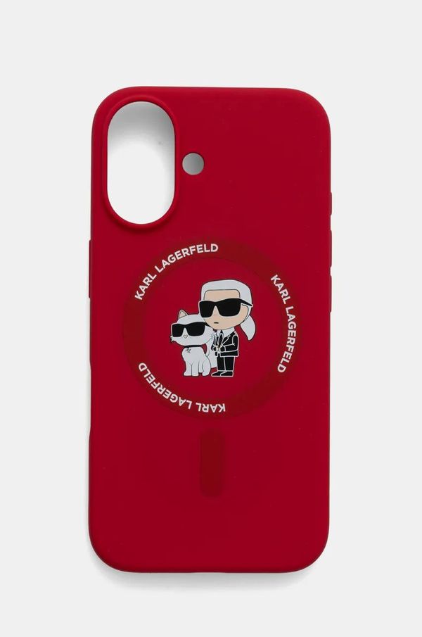 Karl Lagerfeld Etui za telefon Karl Lagerfeld iPhone 16 6.1 boja: crvena, KLHMP16SSCMKCRHR