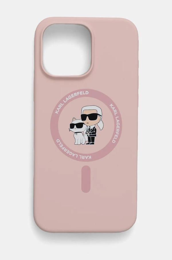 Karl Lagerfeld Etui za telefon Karl Lagerfeld iPhone 16 Pro Max 6.9 boja: ružičasta, KLHMP16XSCMKCRHP