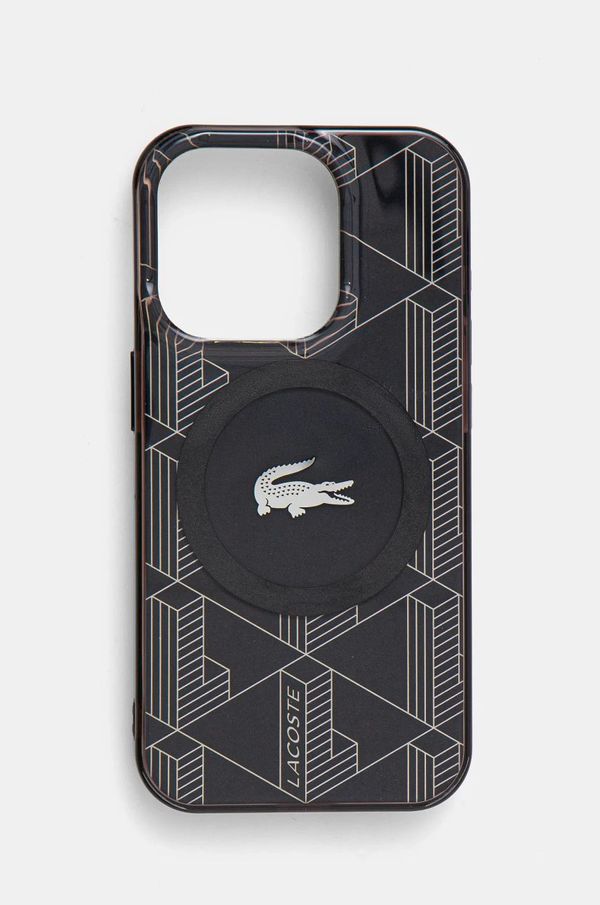 Lacoste Etui za telefon Lacoste iPhone 15 Pro 6.1 boja: crna, LCHMP15LUBSK