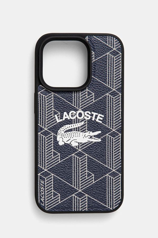 Lacoste Etui za telefon Lacoste iPhone 15 Pro 6.1 boja: tamno plava, LCHMP15LPIGV