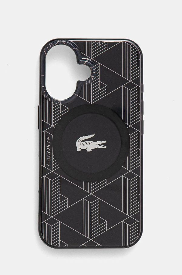 Lacoste Etui za telefon Lacoste iPhone 16 6.1 boja: crna, LCHMP16SUBSK