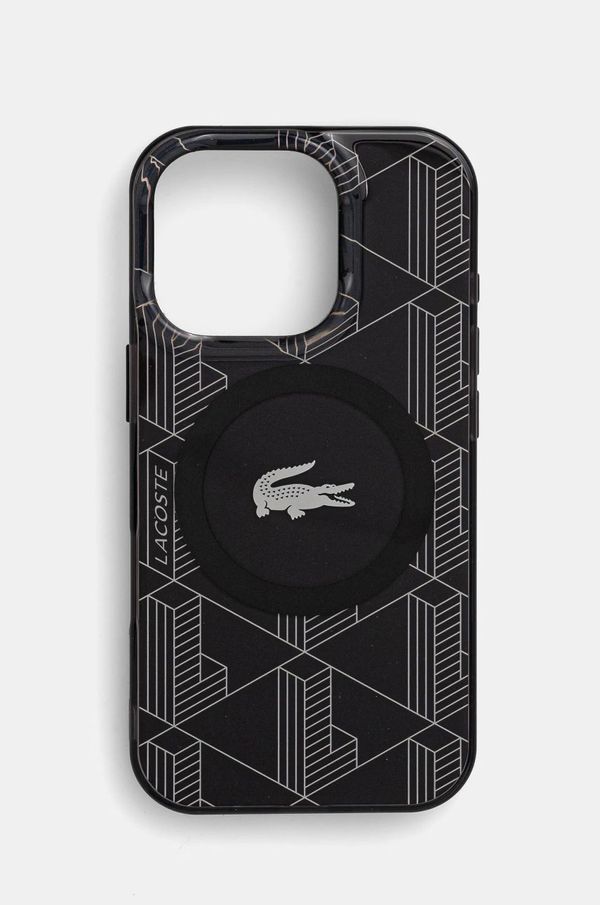Lacoste Etui za telefon Lacoste iPhone 16 Pro 6.3 boja: crna, LCHMP16LUBSK