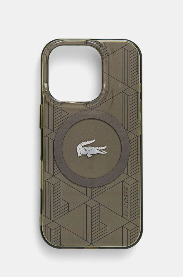 Lacoste Etui za telefon Lacoste iPhone 16 Pro 6.3 boja: zelena, LCHMP16LUBSB