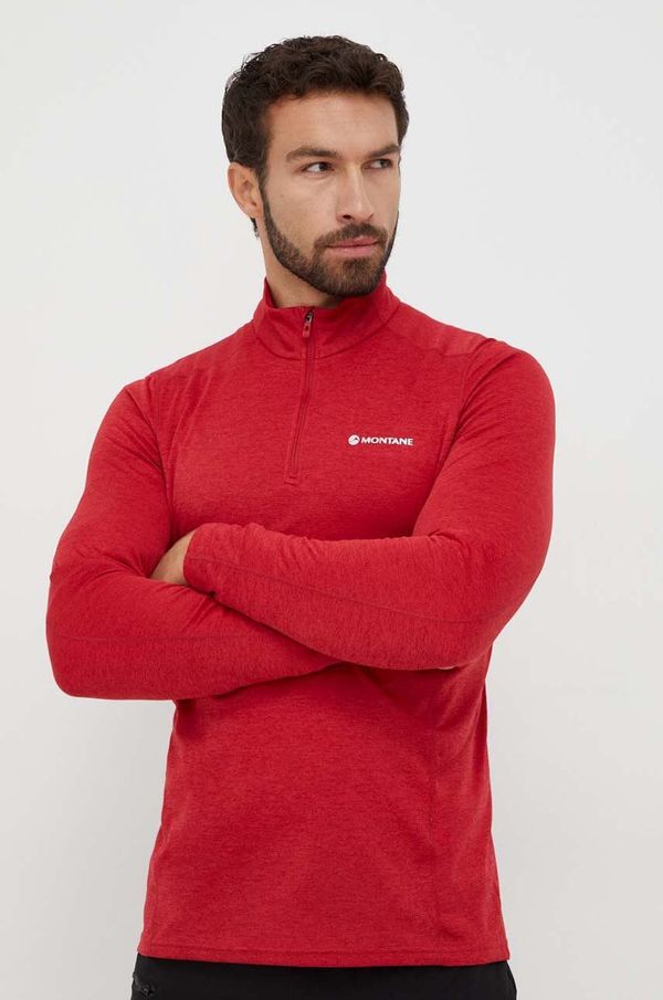 Montane Funkcionalna majica dugih rukava Montane Dart Zip boja: crvena, MDRZN