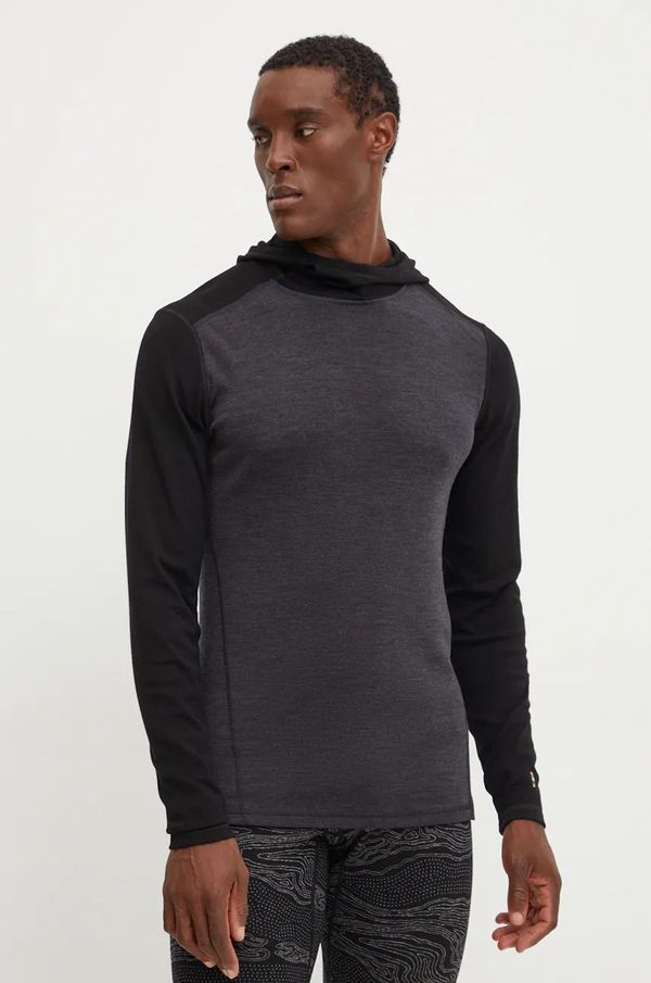 Smartwool Funkcionalna majica dugih rukava Smartwool Classic Thermal Merino Base boja: crna, SW016360