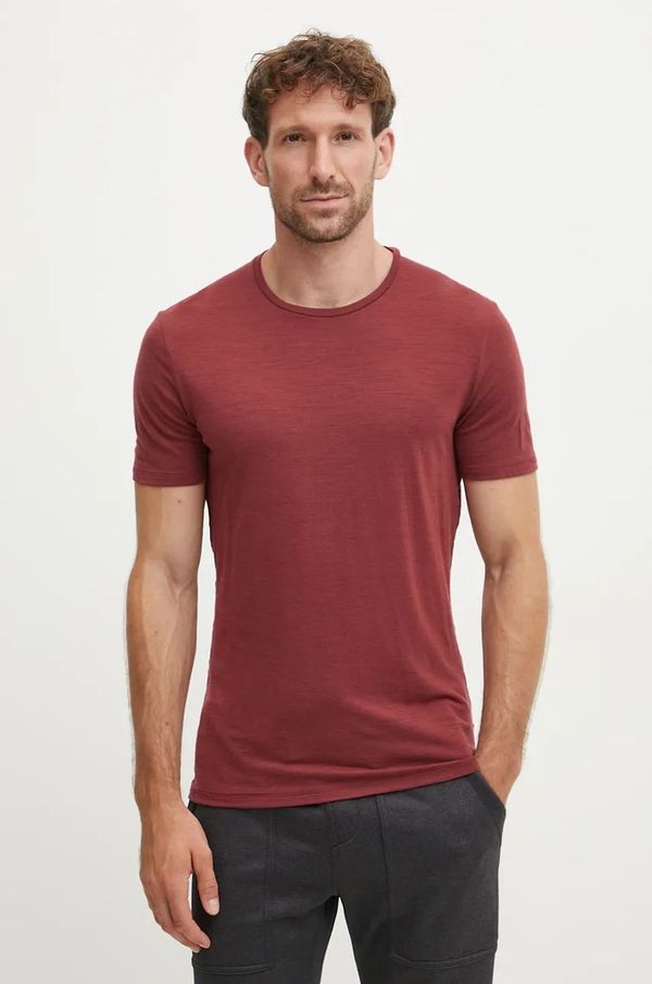 Icebreaker Funkcionalna majica kratkih rukava Icebreaker Merino 150 Anatomica boja: bordo, IB10303301C1