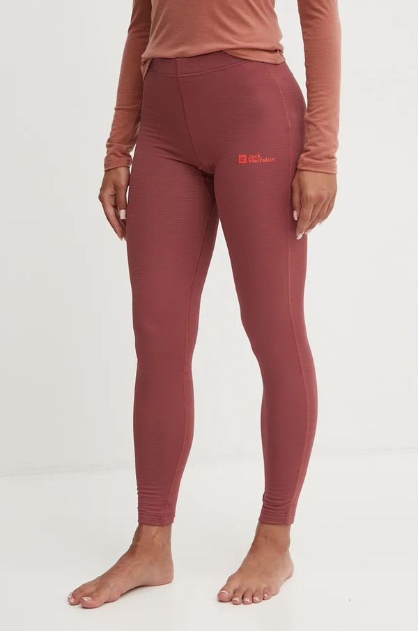Jack Wolfskin Funkcionalne tajice Jack Wolfskin Infinite Warm boja: bordo, A60325