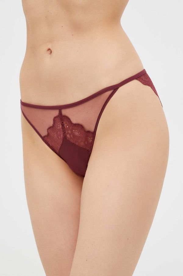 Calvin Klein Underwear Gaćice Calvin Klein Underwear boja: bordo, od čipke