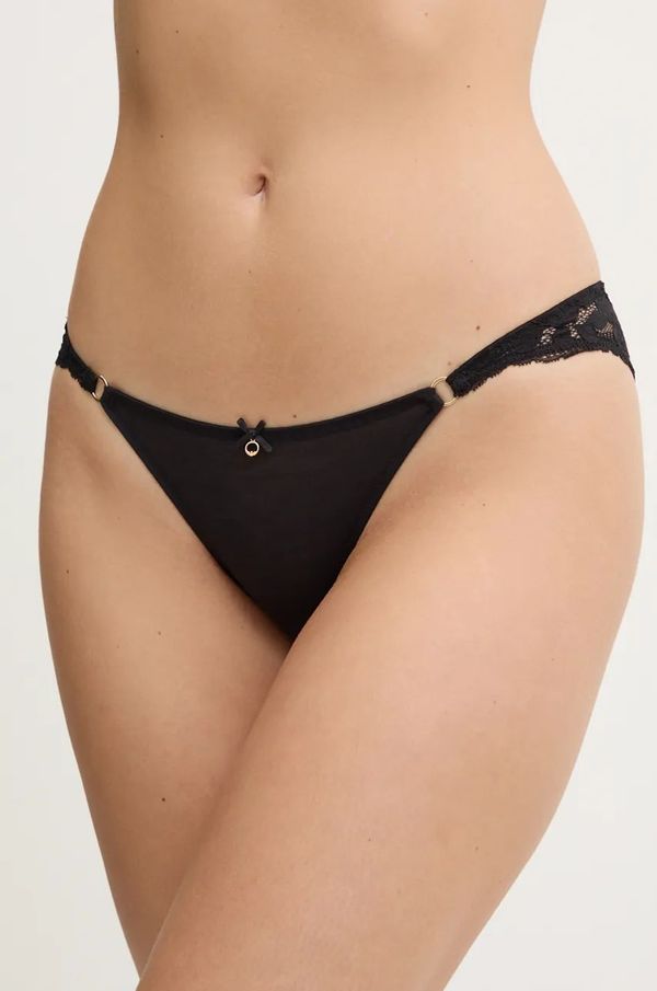 Emporio Armani Underwear Gaćice Emporio Armani Underwear boja: crna, od čipke, 164792 4F221