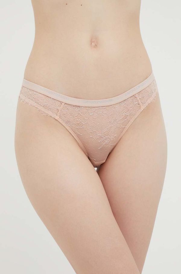 Emporio Armani Underwear Gaćice Emporio Armani Underwear boja: ružičasta, od čipke