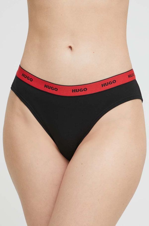 Hugo Gaćice HUGO 3-pack boja: crna