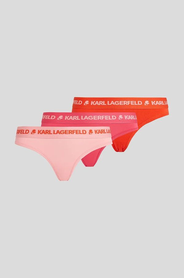 Karl Lagerfeld Gaćice Karl Lagerfeld 3-pack boja: crvena, od pamuka, A1W47157
