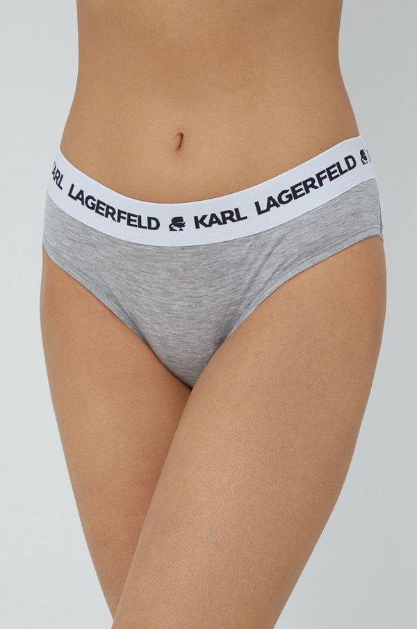 Karl Lagerfeld Gaćice Karl Lagerfeld boja: siva, od pamuka